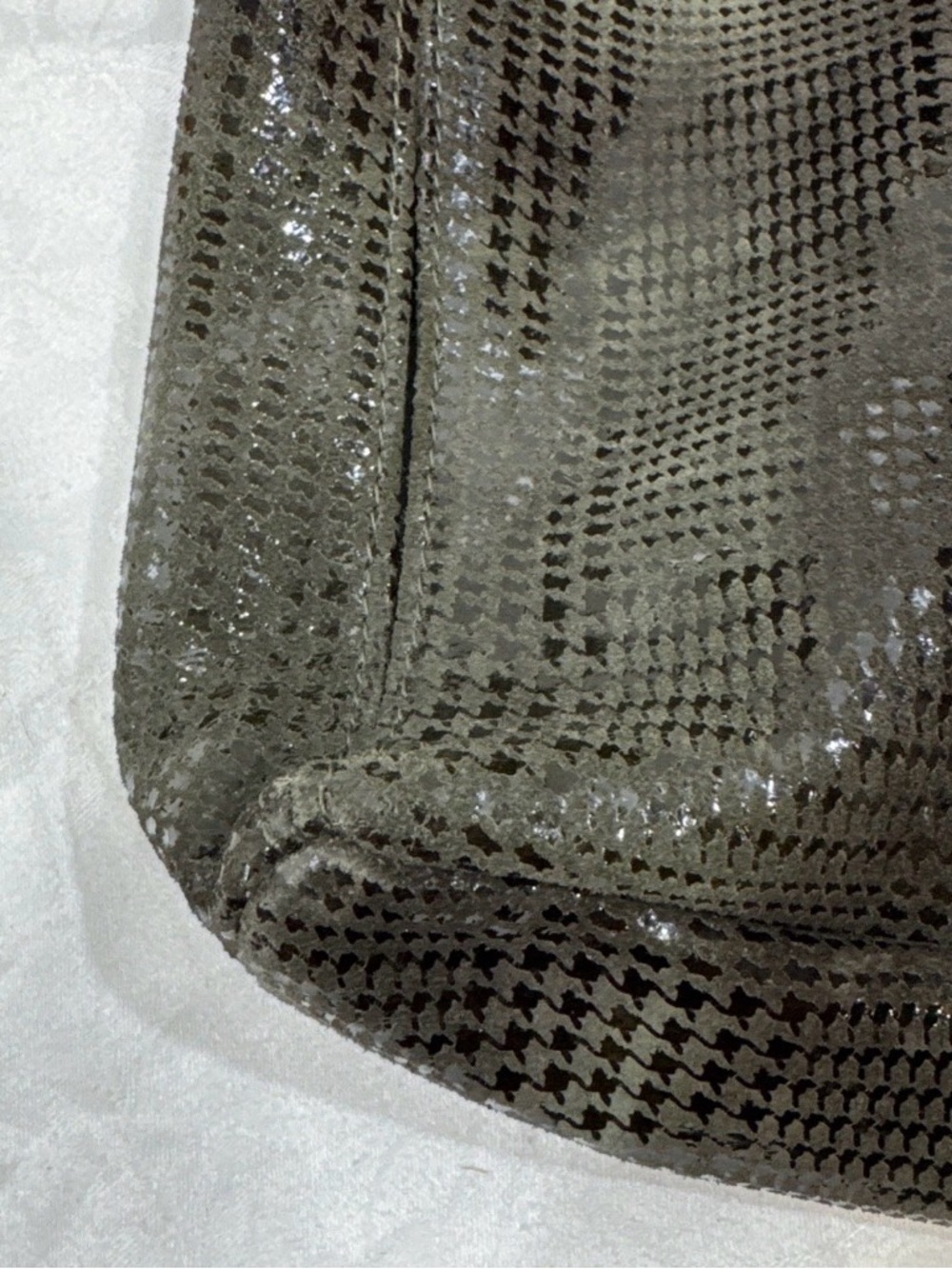 Marco Buggiani Italy Textured Leather Shoulder Bag, Hidden Exterior Pocket - Picture 7 of 7